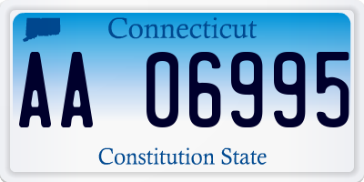 CT license plate AA06995