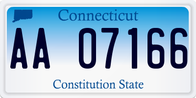 CT license plate AA07166