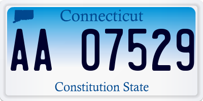 CT license plate AA07529