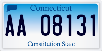 CT license plate AA08131