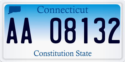 CT license plate AA08132