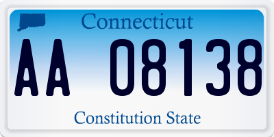 CT license plate AA08138