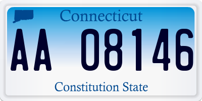 CT license plate AA08146