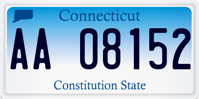 CT license plate AA08152