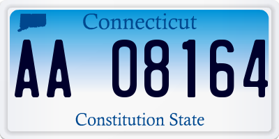 CT license plate AA08164