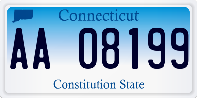 CT license plate AA08199