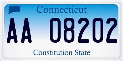 CT license plate AA08202