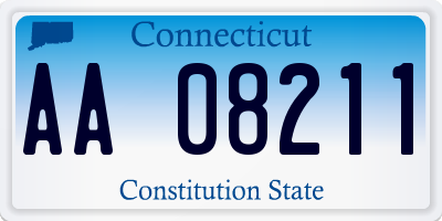 CT license plate AA08211