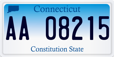 CT license plate AA08215