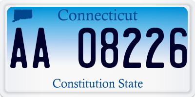 CT license plate AA08226