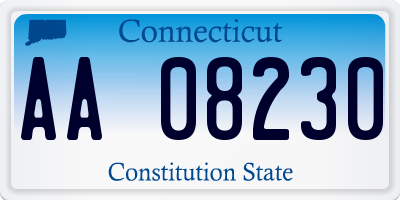 CT license plate AA08230