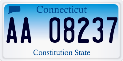 CT license plate AA08237