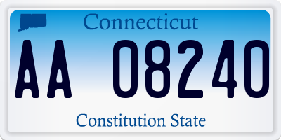 CT license plate AA08240