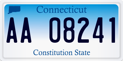 CT license plate AA08241