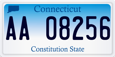 CT license plate AA08256