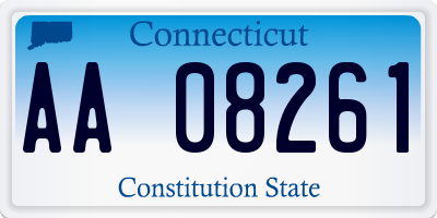 CT license plate AA08261