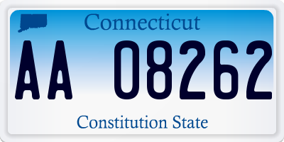 CT license plate AA08262