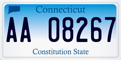 CT license plate AA08267