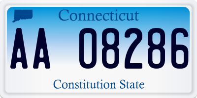 CT license plate AA08286