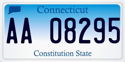 CT license plate AA08295