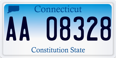 CT license plate AA08328