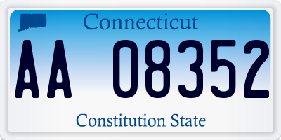 CT license plate AA08352