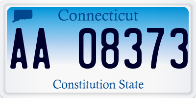 CT license plate AA08373