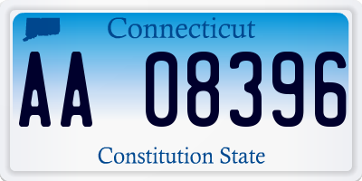 CT license plate AA08396