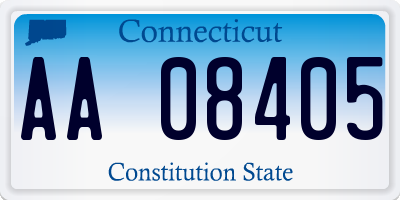 CT license plate AA08405