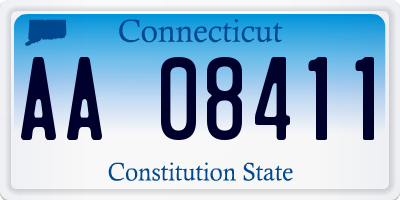 CT license plate AA08411