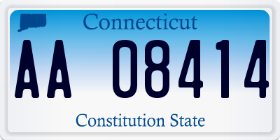 CT license plate AA08414