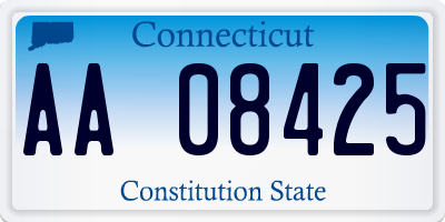 CT license plate AA08425