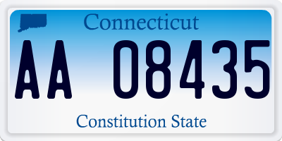 CT license plate AA08435