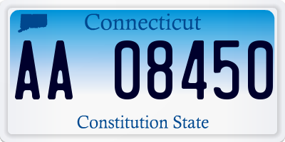 CT license plate AA08450