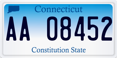 CT license plate AA08452