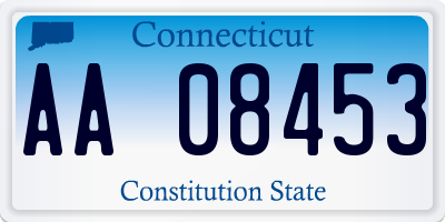 CT license plate AA08453