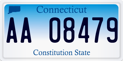 CT license plate AA08479