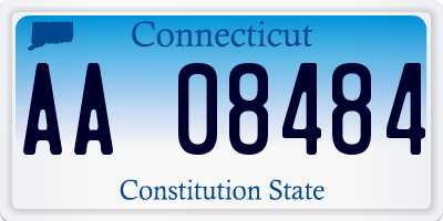 CT license plate AA08484