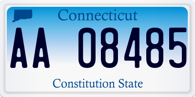 CT license plate AA08485