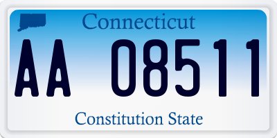 CT license plate AA08511