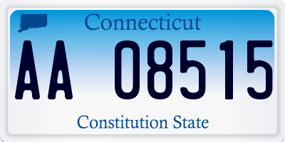 CT license plate AA08515