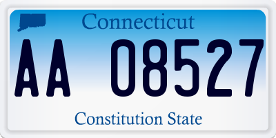 CT license plate AA08527