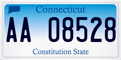 CT license plate AA08528