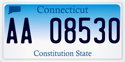 CT license plate AA08530
