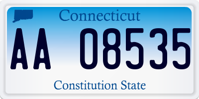 CT license plate AA08535