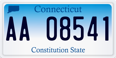 CT license plate AA08541