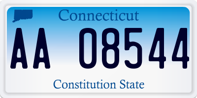 CT license plate AA08544