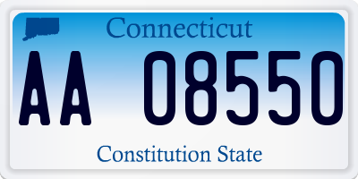 CT license plate AA08550