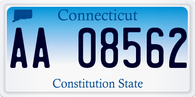 CT license plate AA08562