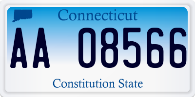 CT license plate AA08566